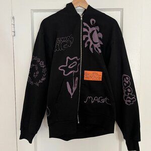 Extra Vitamins "Magic Earth" Printed Heavyweight Zip-Up Hoodie